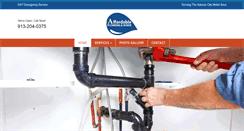 Desktop Screenshot of kansascitylicensedplumber.com